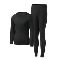 Sous-vêtement thermique ultra-fin pour hommes, 1 pièce, haute élasticité, grande taille, température constante, sans couture, manches longues, ensemble de fond 3
