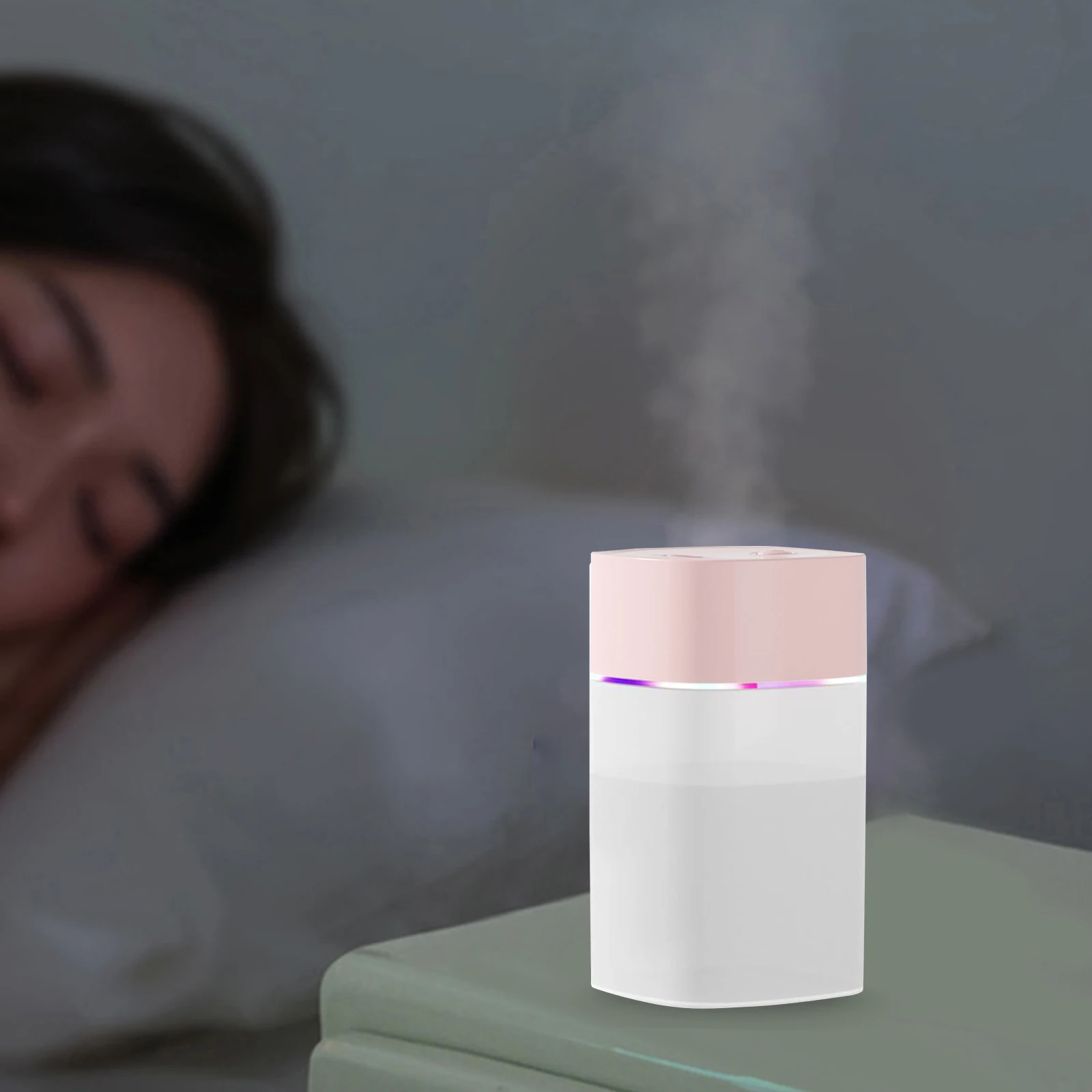 400ml Mini Air Humidifier for Car Essential Oil Aroma Diffuser Atmosphere Night Light Aromatherapy Usb Household Car Humidifier