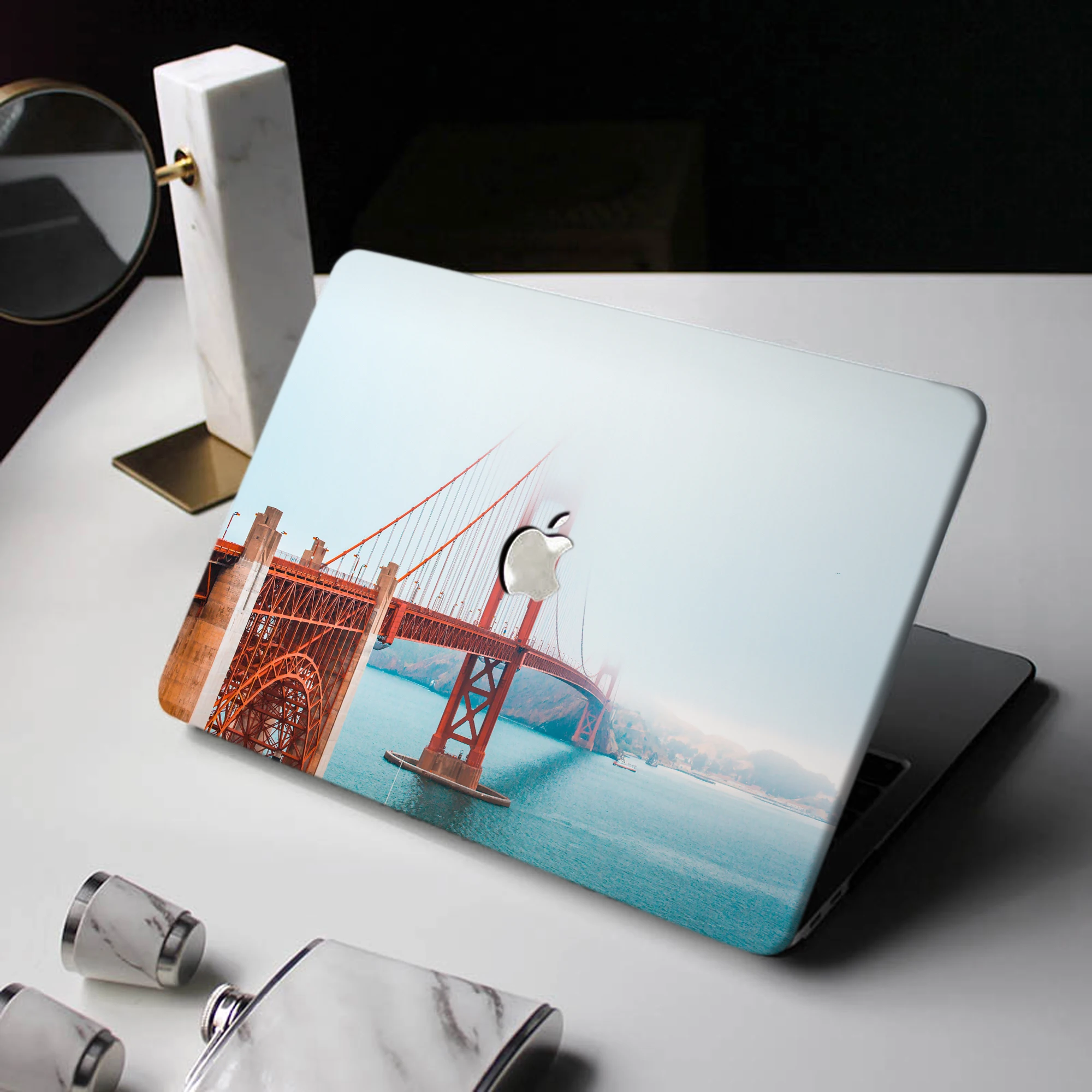 Custodia Per Laptop Foggy Bridge Per Macbook Air 13 M2 2022 A2681 A2337 A2179 A2338 M1 Chip Pro A2289 Mac Book A1466 Ultima Versione