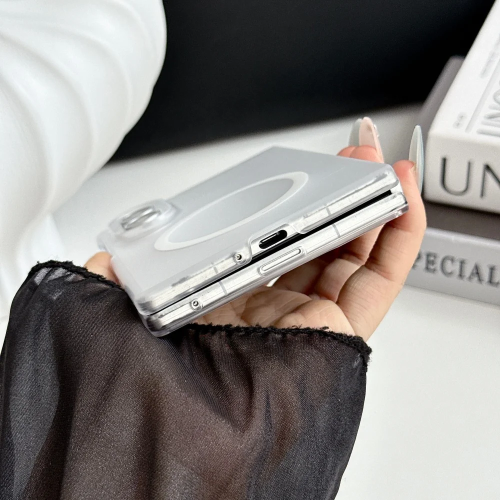 Slim Magnetic Frosted Translucent Shockproof Case for Samsung Galaxy Z Fold Series