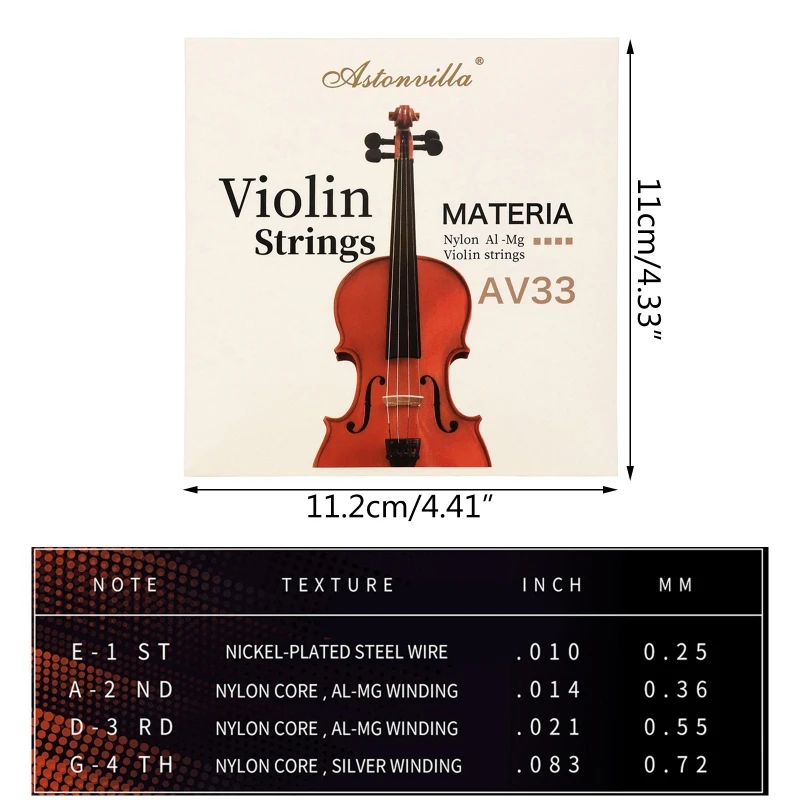 

Universal Violin Strings Nylon Violin String Musical Instrument Accessory