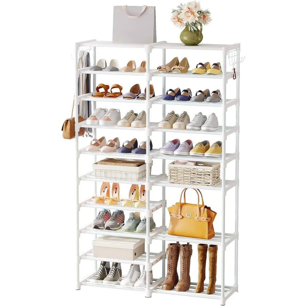 

Tribesigns Shoe Rack Organizer, 36-44 Pairs Shoe Storage Shelf, 10 Tiers Shoe Stand, Rack for Closet, Boot Organizer with