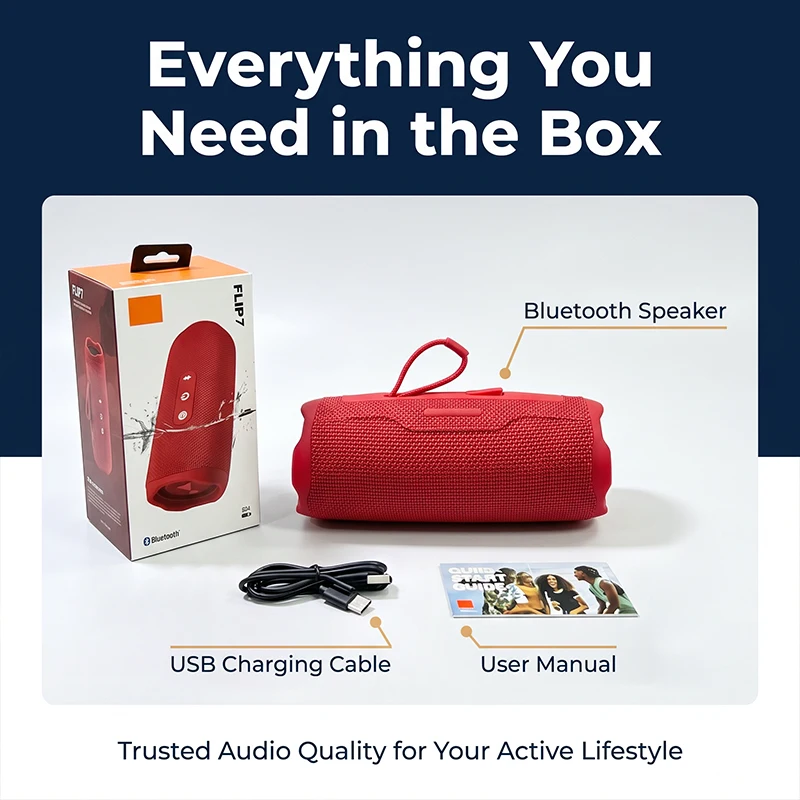 Waterproof Portable Outdoor Bluetooth Speaker with FM Radio - Powerful 5W Sound for Beach, Camping, Party, and Travel
