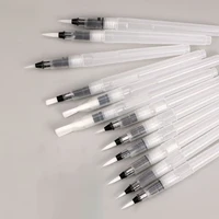 3/6pcs Watercolor Brush Set With White Nylon Hair Calligraphy Pen Art Markers And Water Storage Function, Art Painting Tool Kit 4