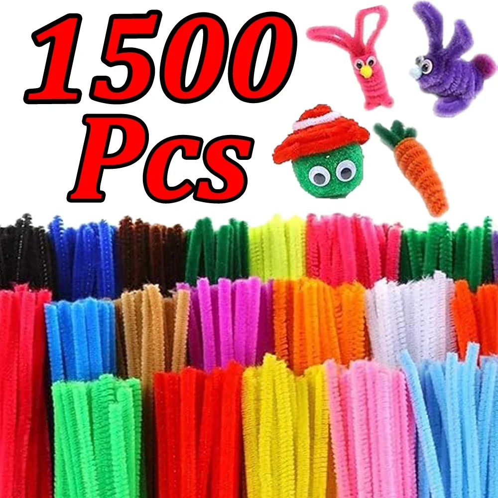 Colorful Chenille Stem Pipe Cleaners for DIY Crafts and Decorations