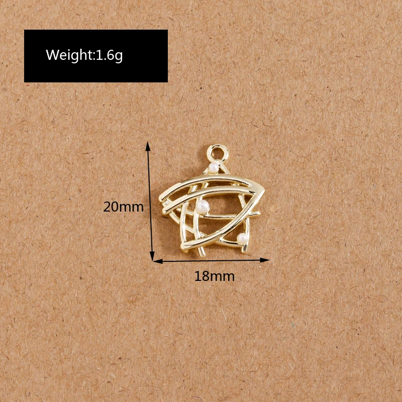 8 Teile/los Nette Kristall Bär Mond Stern Liebe Herz Charms für Schmuck Machen Frauen Mode Ohrringe Anhänger Halsketten Zubehör – Detail 14