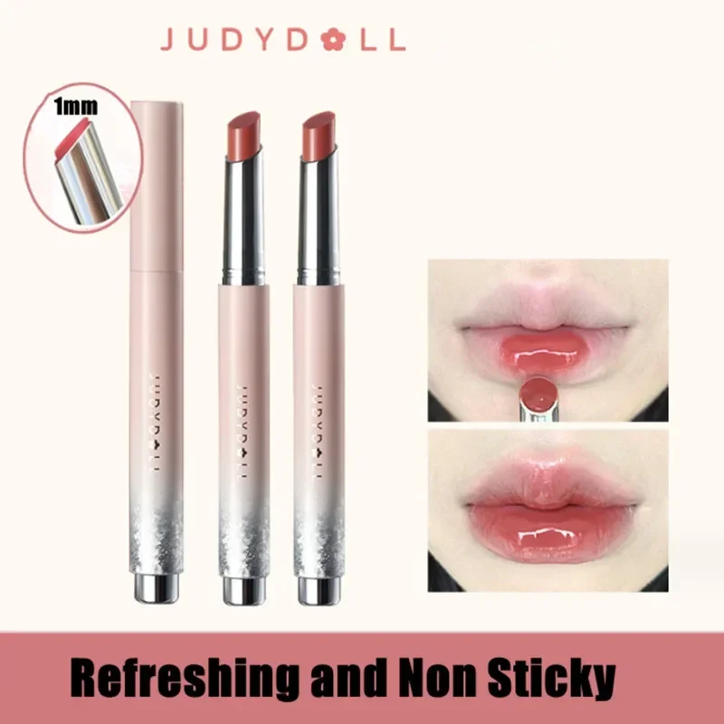 

Judydoll Solid Lip Gloss Lip Stain Water Light Shimmer Lipstick Moisturizing Non Sticky Cup Plump Lip Glaze Makeup