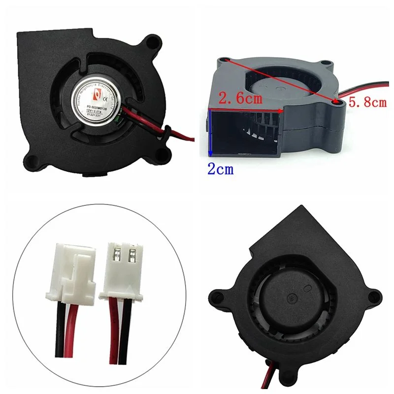 Ventilateur Refroidissement 12V 0.10A SANLY SF5020SL - Pour Humidificateur, 5cm