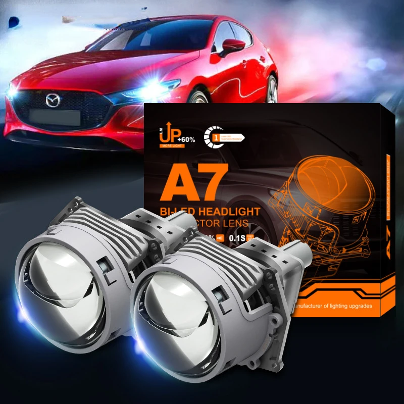 

3 Inch Laser Headlamp Dual Lens Car LED Headlight 55W High Power Suitable For Far and Near Integrated Modified Lights