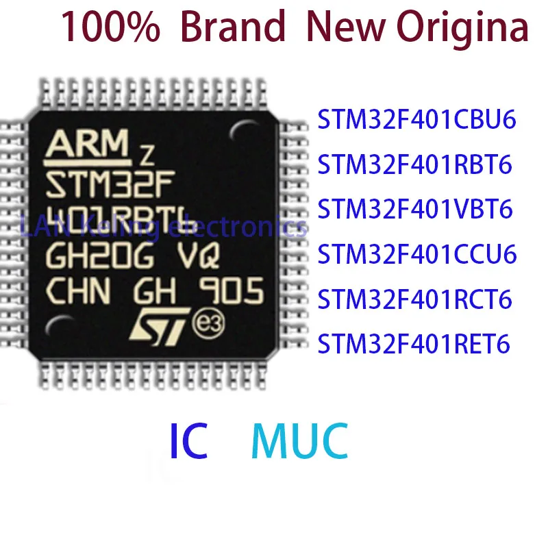 

STM32F401CBU6 STM32F401RBT6 STM32F401VBT6 STM32F401CCU6 STM32F401RCT6 STM32F401RET6 100% Brand New Original MCU IC