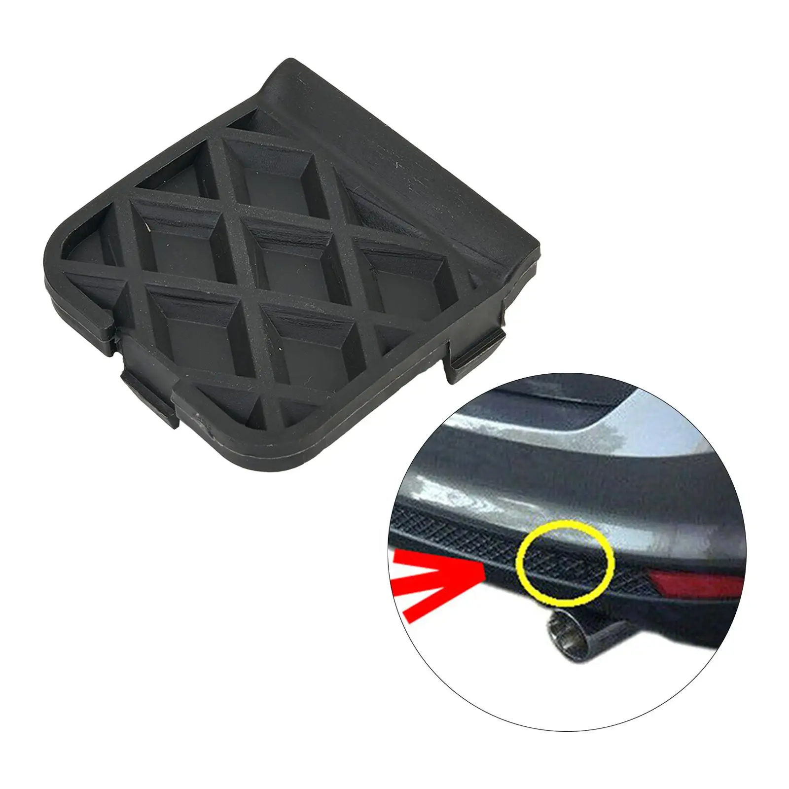 Black Replacement Durable Premium Rear Bumper Tow Hook Eye Cover Cap 1705332 for Ford Focus Fwd III 2011-MK3 MK4 car tow hook cover