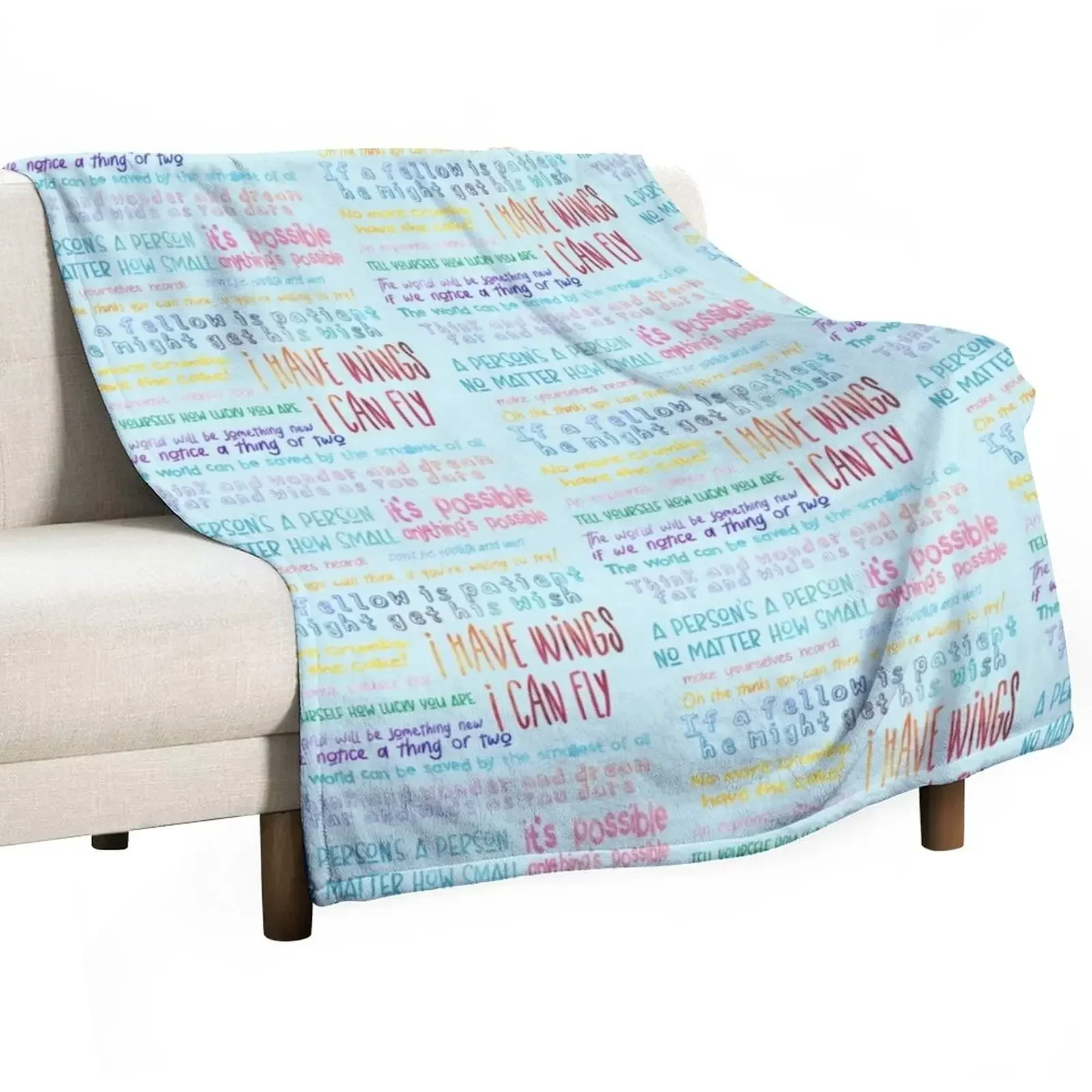 

Seussical Quotes Set Throw Blanket Luxury for sofa Blankets