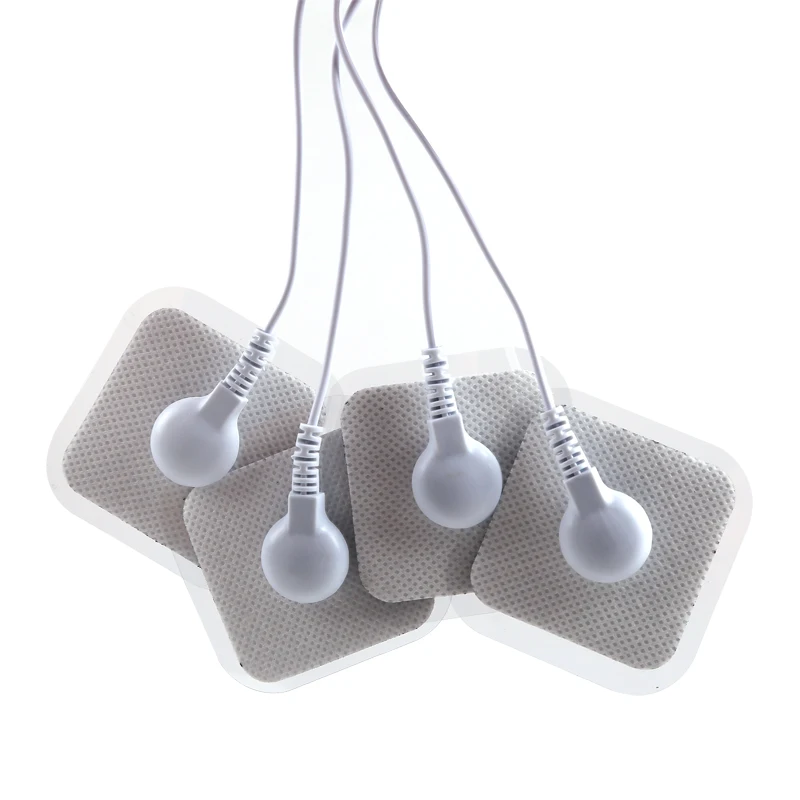4*4cm Non-woven Self Adhesive Replacement Electrode Pad for Tens Digital Machine Massager 4*4cm Nerve Stimulator massage tool ball massager massage gel pads electrode lead wires