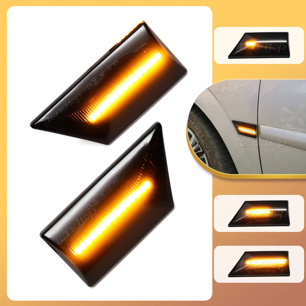 

Car Side Marker Light Dynamic LED Turn Signal Light for OPEL Vectra C 02-08 for Signum 03-08 Side Repeater Light Blinker Lamp