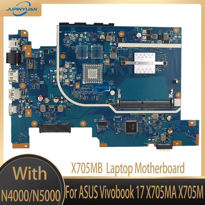 

X705MB Notebook MAINboard For ASUS Vivobook 17 X705MA X705M Laptop Motherboard W/N5000 N4100 920MX-V2G DDR4 100% Test OK