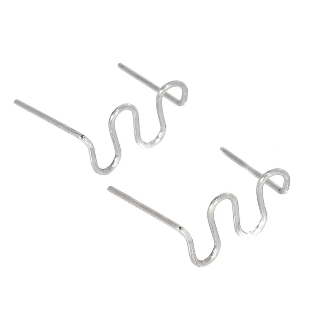 1000pcs 0.6mm 용접 손톱 S 웨이브 스테이플 자동차 범퍼 차체 플라스틱 스테이플러 수리 키트 높은 Quanlity