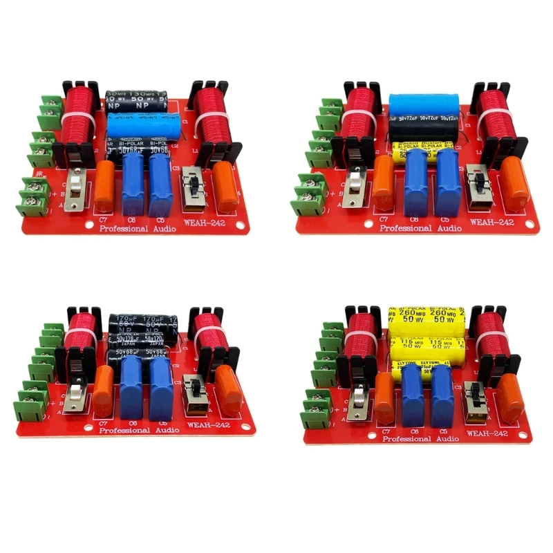 

Treble/Bass Frequency Divider Distributor 2-Way Speaker Filters