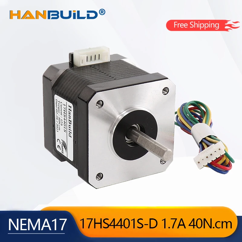 방수 모터 캡티브 스테퍼 모터 42 모터 Nema17 모터 1.7A 40N.CM 17HS4401S 3D 프린터 CNC XYZ용