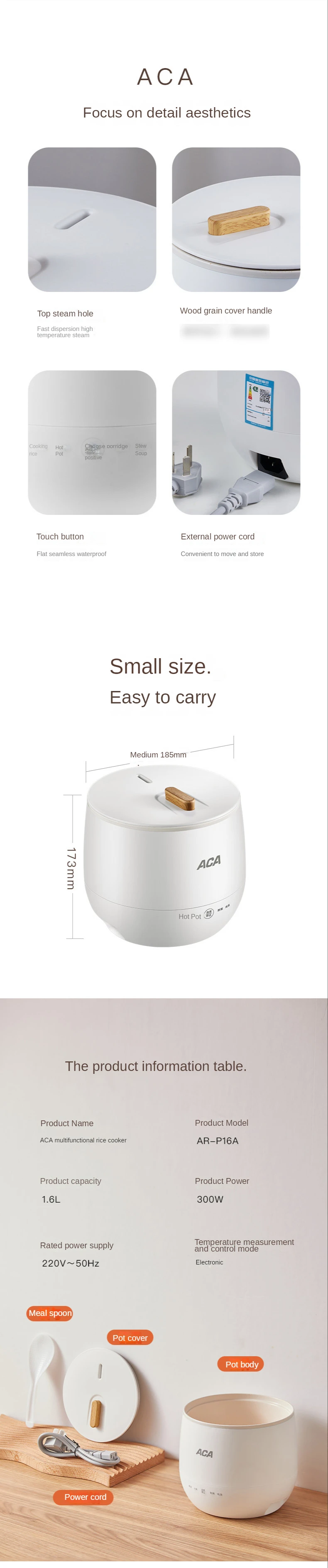 Espléndido Mini Olla Arrocera Multifuncional Para El Hogar Espléndido Mini Olla Arrocera Multifuncional Para El Hogar