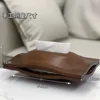 Walnut Wood Tissue Box Bedroom Brief Tissue Case Storage Wooden Portable Napkin Boxes Organiser Modern Kitchen Accessories 5