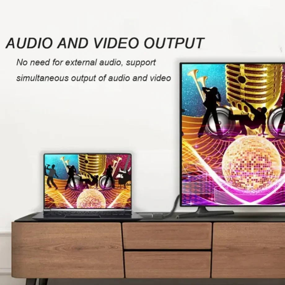 Фото PzzPss 4K адаптер-переходник с порта HDMI 1080P DP на HDMI-совместимый преобразователь видео и аудио для ПК ТВ ноутбука №4