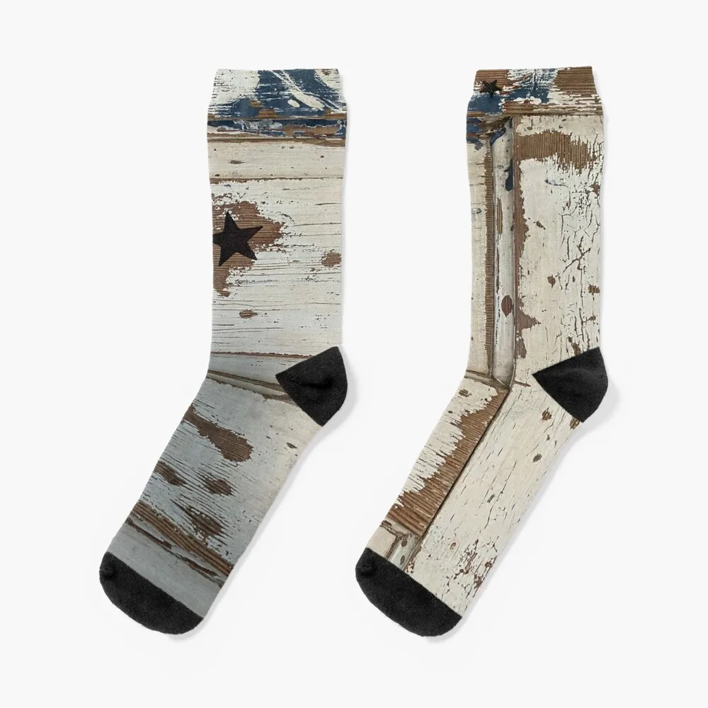 

Vintage door Socks happy man Socks Women Men's