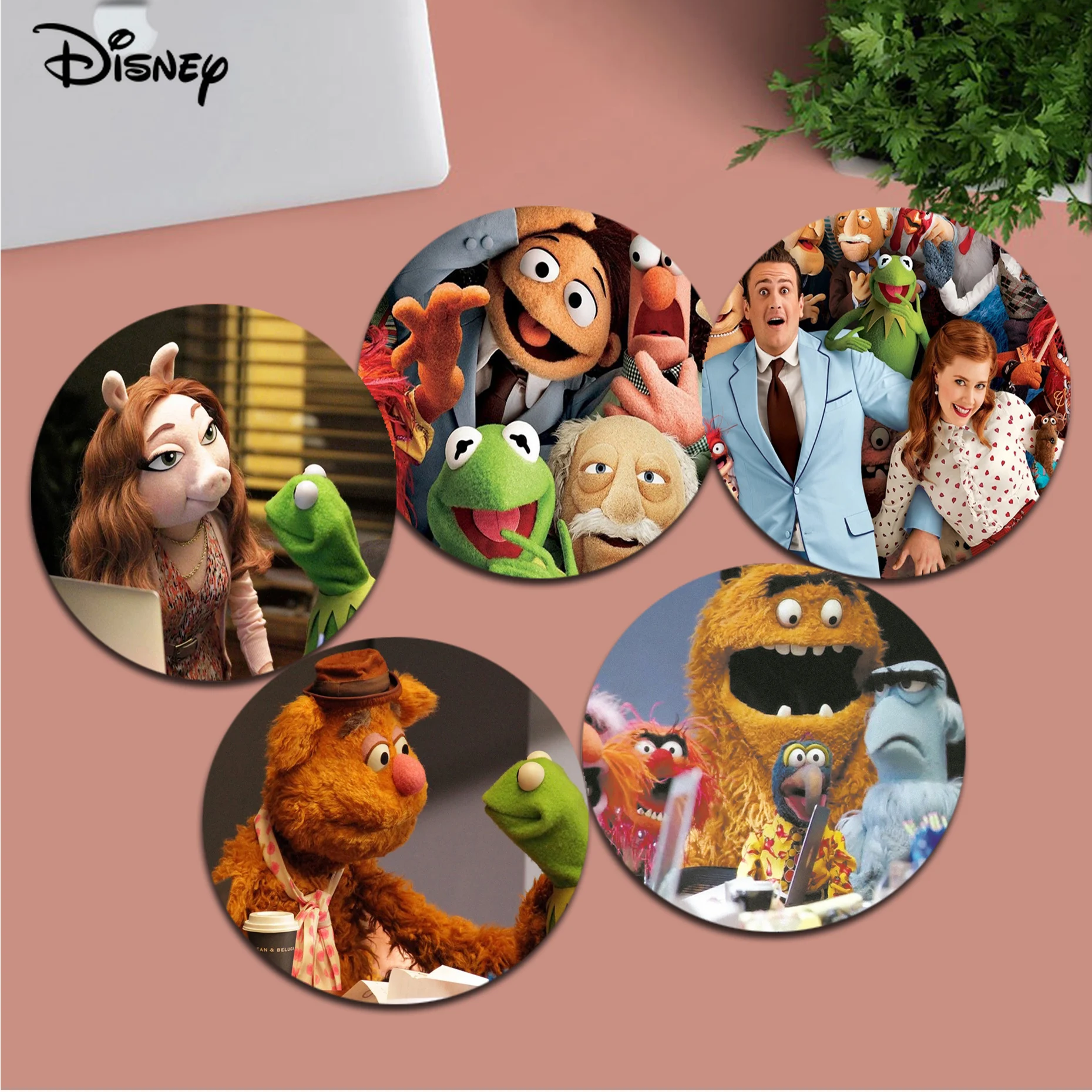 

Disney The Muppets Mousepad DIY Round Thickened Mouse Pad Oversized Gaming Keyboard Table Mat Desk Set Accessories Mat