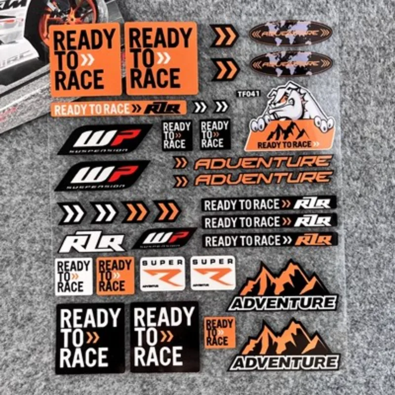 Autocollants Réfléchissants Pour Moto – Stickers Vinyle KTM Adventure Super Duke – Design Racing – Pour Casque Et Carénage