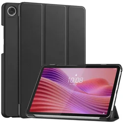Premium PU Leather Shockproof Case with Kickstand - Lenovo Tab K9 (Black)