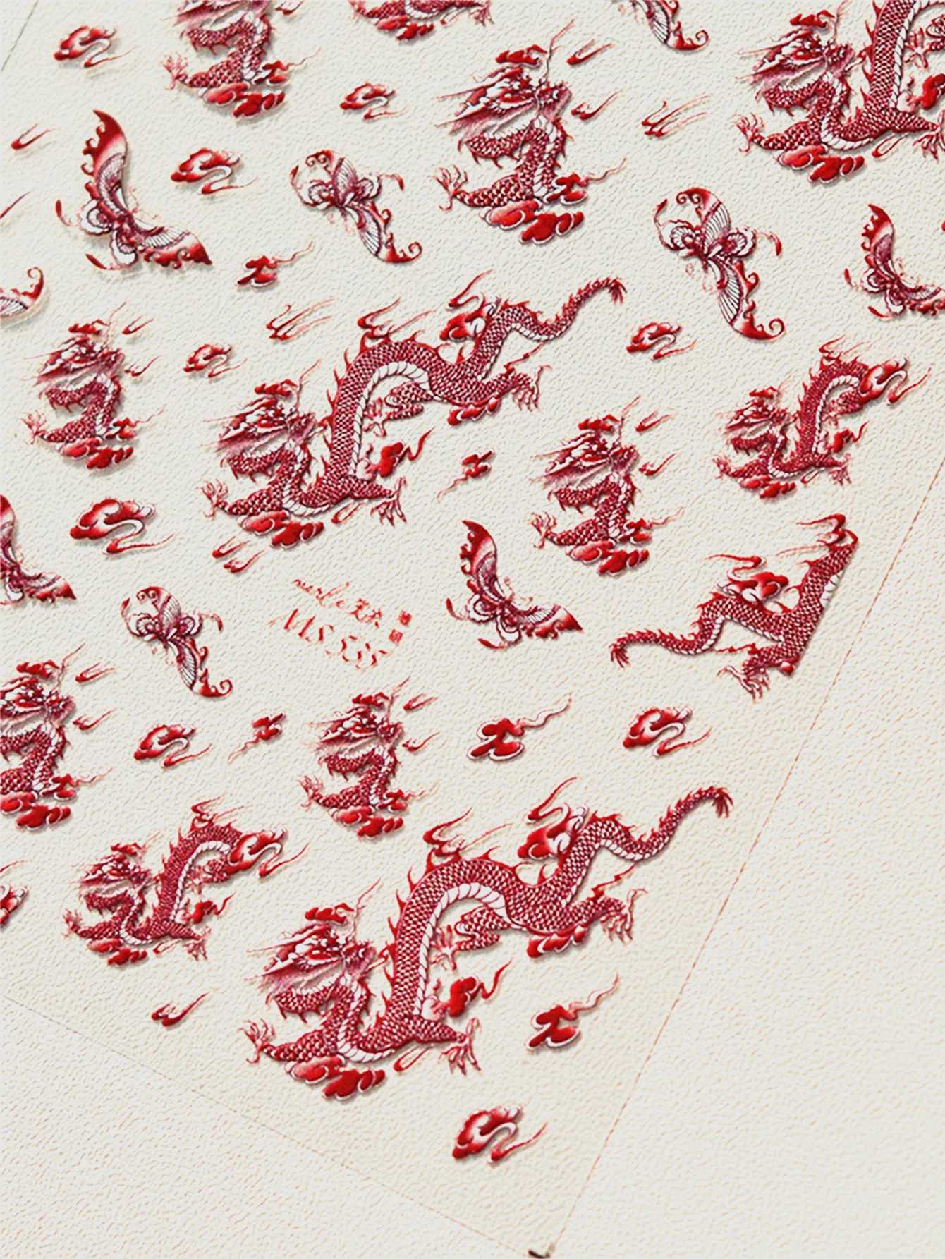 1pcs 5D Noble Chinese Dragon Nail Sticker Ancient Totem New Year Embossed Self Adhesive Nail Art Sticker Manicures 6