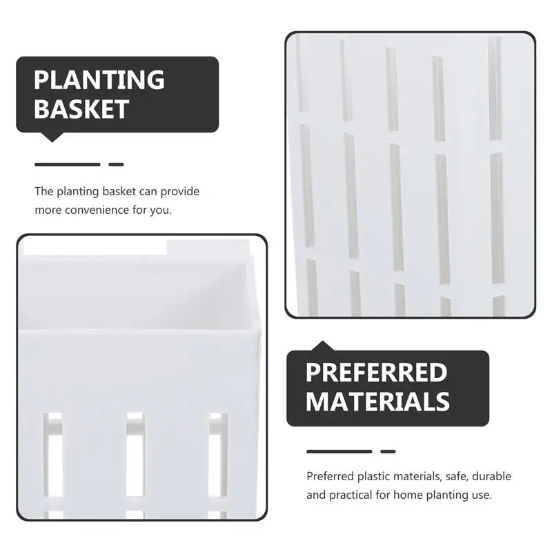 3pcs Plastic Aquarium Plant Holder Fish Tank Aquatic Hanging Aquatic Planter Aquarium Stand Pots Holders Flowerpot Basket Plants fish tank ornaments,fish tank decorations,aquarium ornaments