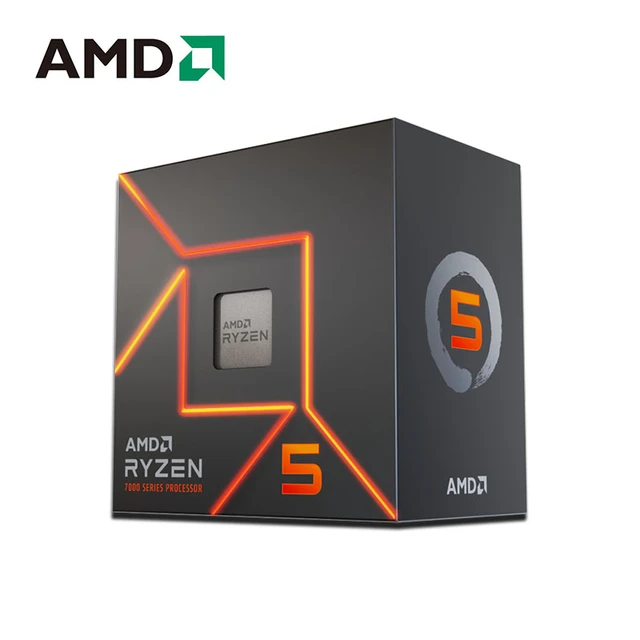 NEW AMD Ryzen 5 7500F R5 7500F 3.7GHz 6-Core 12-Thread CPU Processor 5NM  L3=32M 100-000000597 Socket AM5 Origin - AliExpress