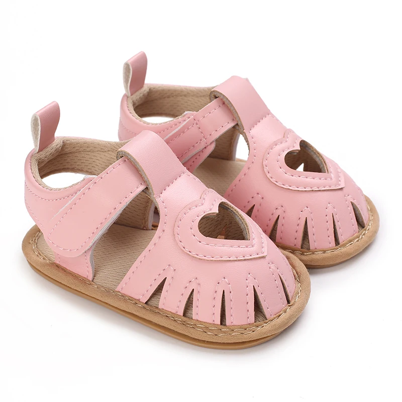 Pink Baby Bow Princess Shoes For 0-1 Year Old Baby Girls With Rubber Soles For Indoor and Outdoor Parties and Wedding Dresses 5
