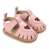 Pink Baby Bow Princess Shoes For 0-1 Year Old Baby Girls With Rubber Soles For Indoor and Outdoor Parties and Wedding Dresses 5