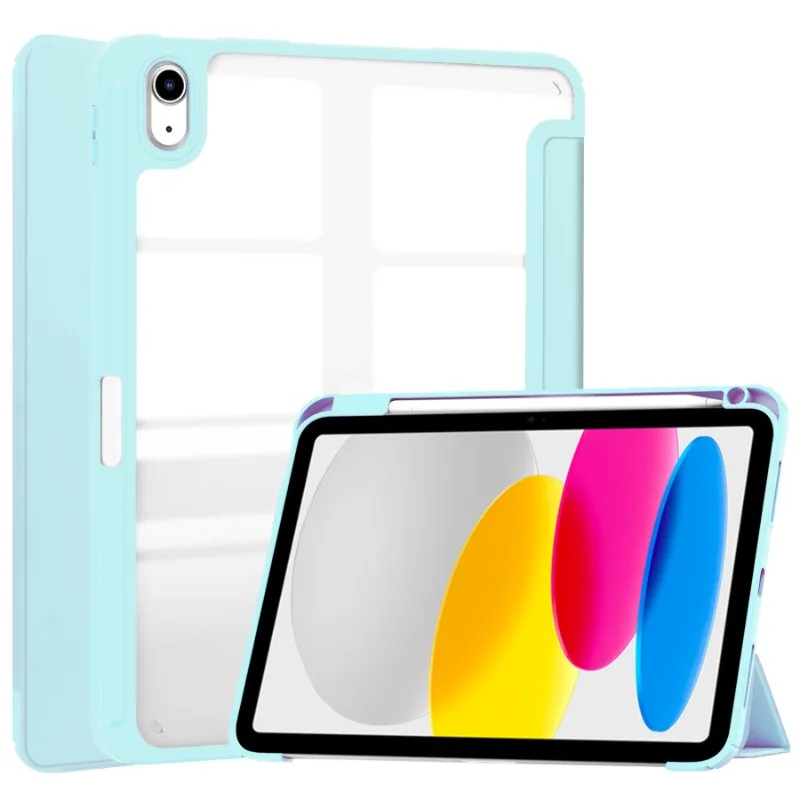 Sleek Acrylic Tablet Case with Pencil Holder