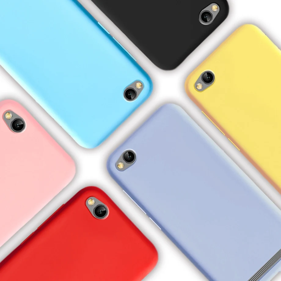 Vibrant Candy Color Silicone Shockproof TPU Phone Case
