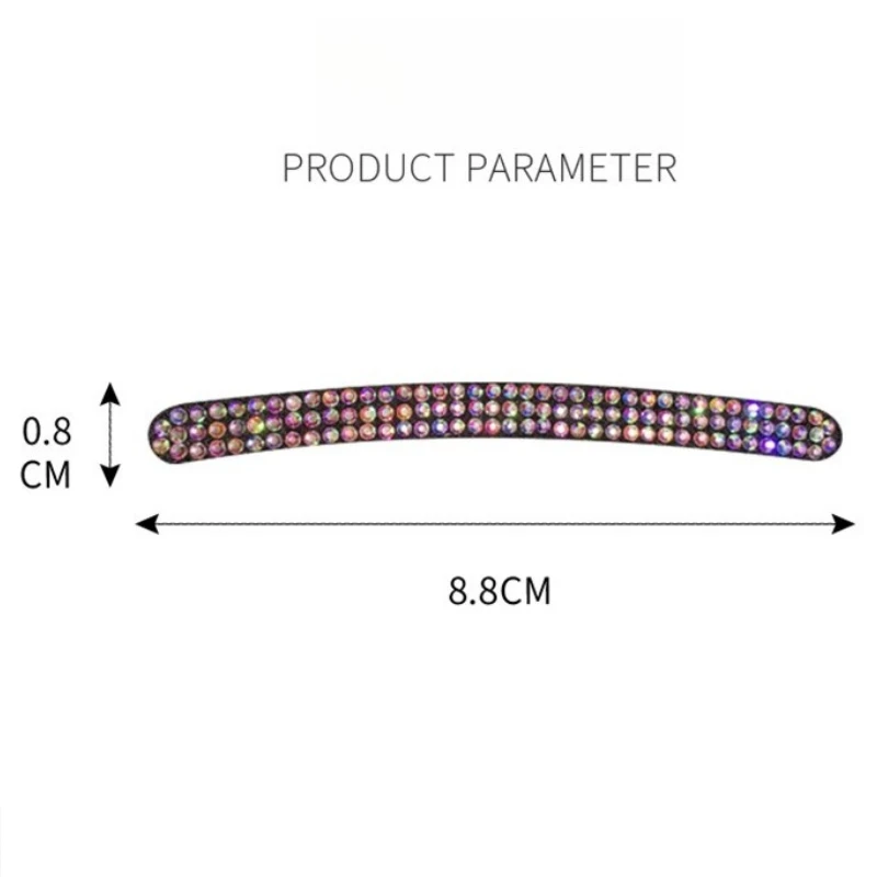 20Pcs 다이아몬드 크리스탈 자동차 타이어 림 스티커 자동 장식 스티커 안전 경고 스트라이프 휠 허브 여성을위한 자동차 액세서리