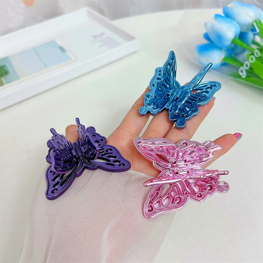 Universal Phone Holder Butterfly Phone Bracket Foldable Desktop Support for iPhone Samsung Xiaomi Stand Mobile Phone Accessories