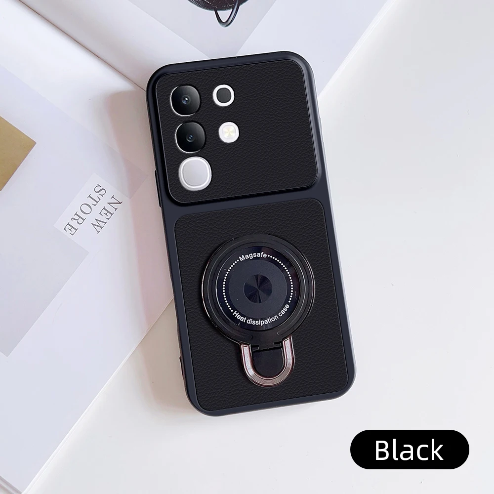 Leather Magnetic Stand Case with Magsafe Holder