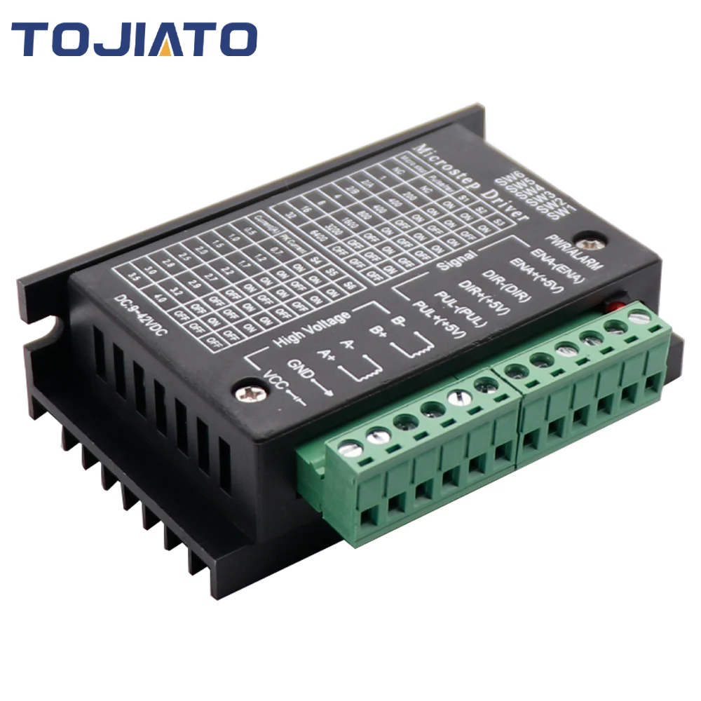 

TB6600 Stepper Motor Driver 23 Nema 34 42/57/86 Nema17 4A DC9-40V 1 Axis Stepping Motor CNC Engraving Machine 3D Priner Parts