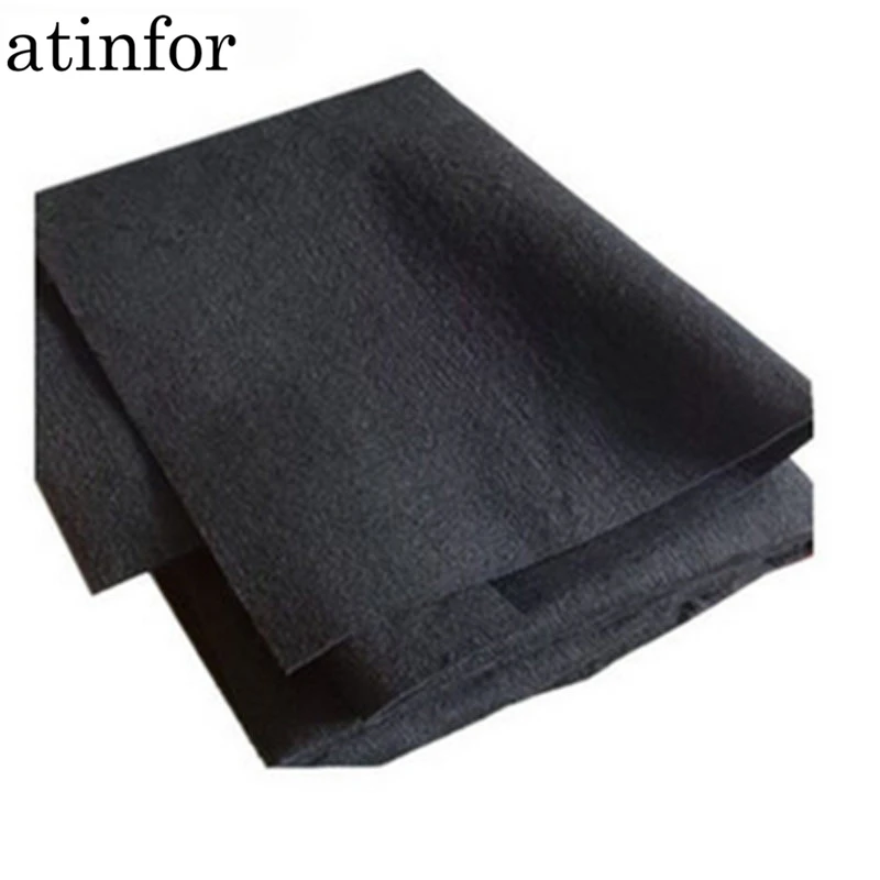 atinfor 1000x1000mm High Temperature Carbonization Activated Carbon Fiber Felt High Efficiency for Filter Material 1500