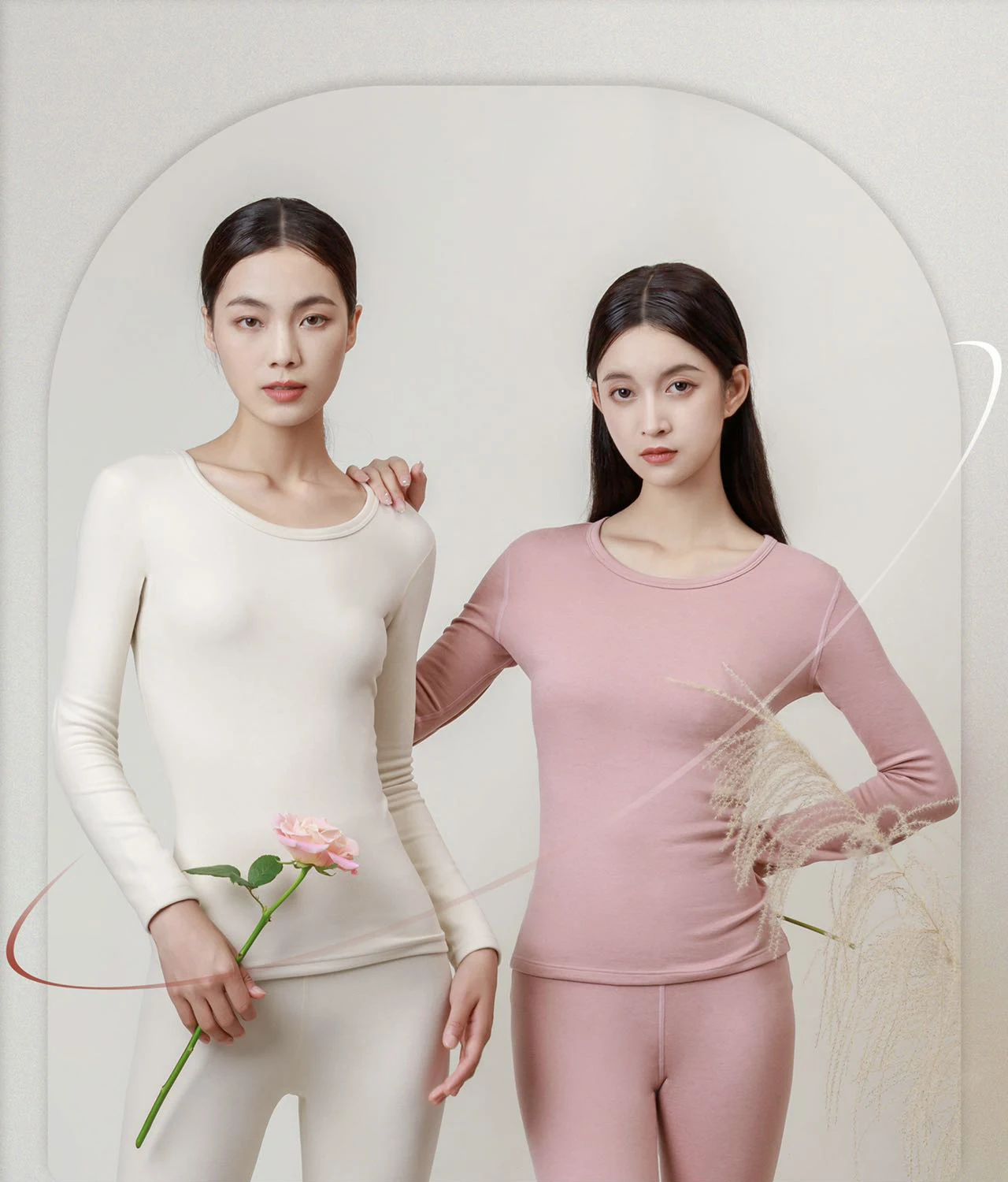 Description Picture 6 of itemWinter Women's Thermal Underwear Wool Silk Velvet Lingerie Long Johns Thermo Underwear Women Long Sleeve Bottoming Top And Pants