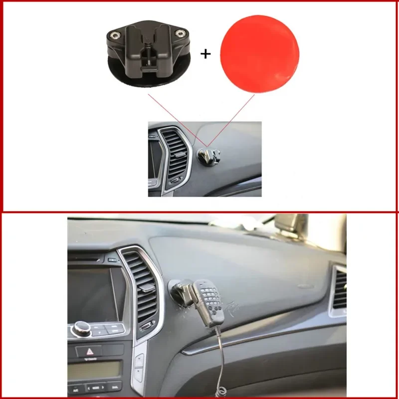 핸드 마이크 브래킷 홀더 후크 자동차 플랫폼 행거 랙, 야에스 7900R 8900R 100DR 용 야외 저항 방지 수리 부품