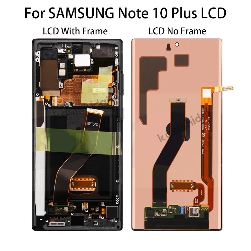 For Samsung Galaxy Note 10 lite 10 10 Plus OLED Display LCD Touch  Screen+Frame