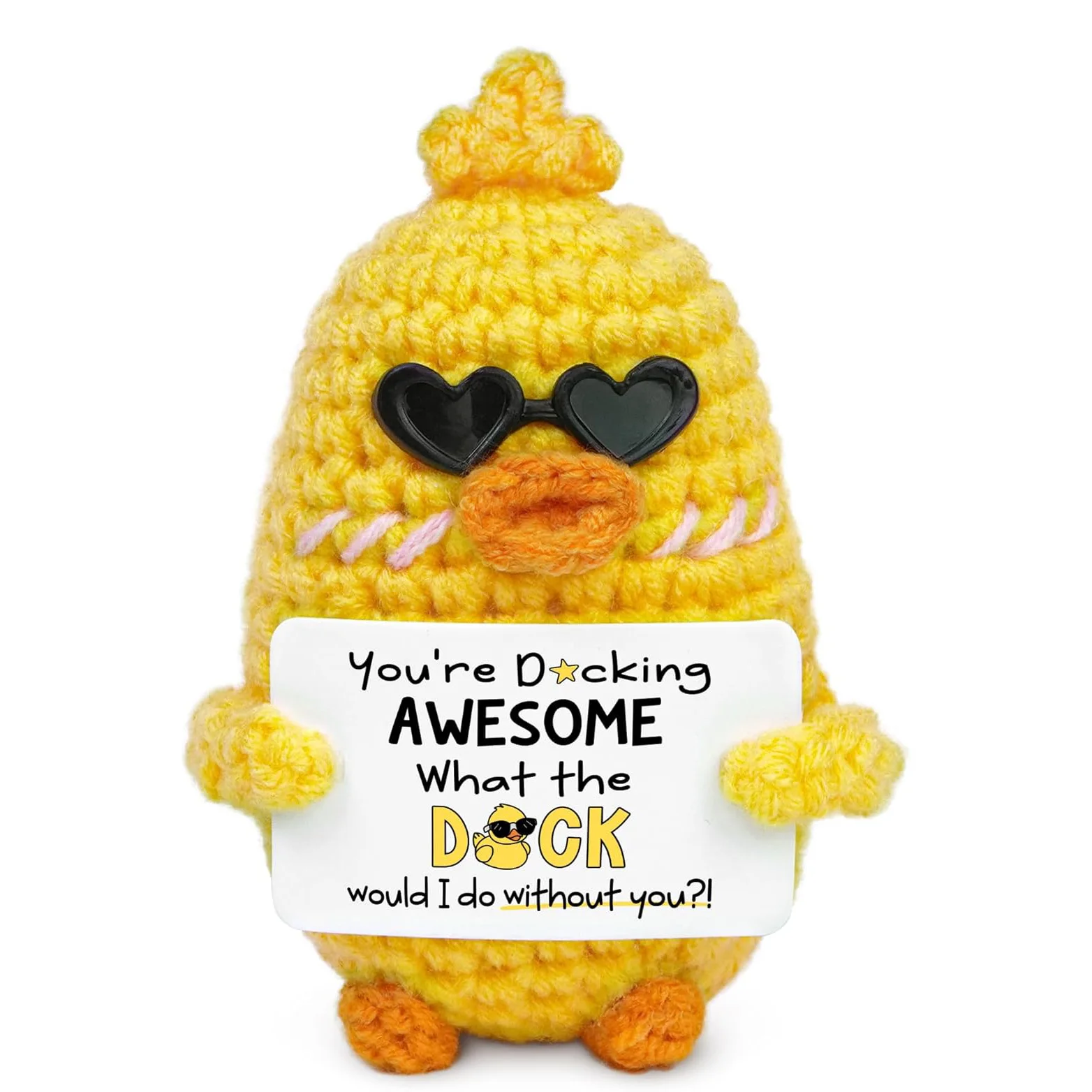 Peluche Canard Drôle - Message Humour et Reconnaissance Unique