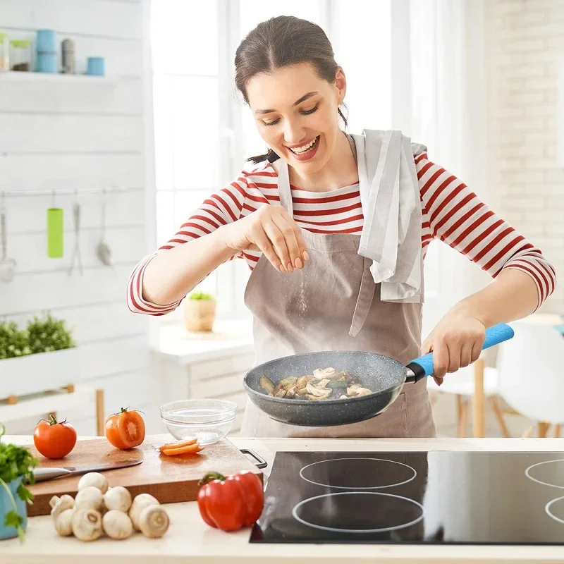 Silicone Hot Handle Holder Potholder Cast Iron Skillets Rubber Pot Handle Sleeve Heat Resistant Frying Pans & Griddles pot handle grip pad