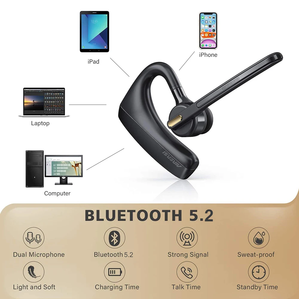 Auriculares inalámbricos K10 con Bluetooth 5,0, cascos manos libres con  reducción de ruido y micrófono HD para todos los teléfonos inteligentes,  novedad - AliExpress