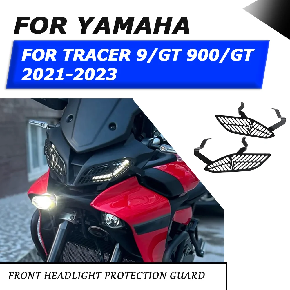 

Headlight Protector Guards For Yamaha Tracer 9 900 GT Tracer9 GT 2021 2022 Motorcycle Head Light Protection Grill Cover Grille