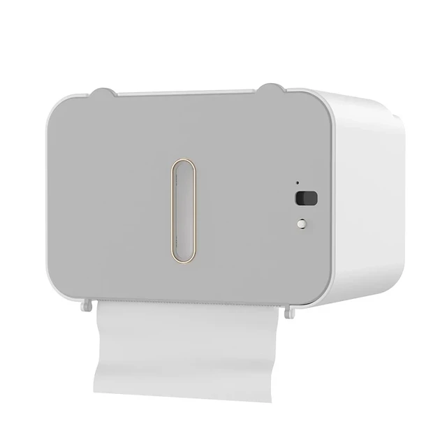 Porte-papier hygiénique à Induction, étagère automatique pour papier de toilette, distributeur mural de papier toilette, accessoires de salle de bains 6