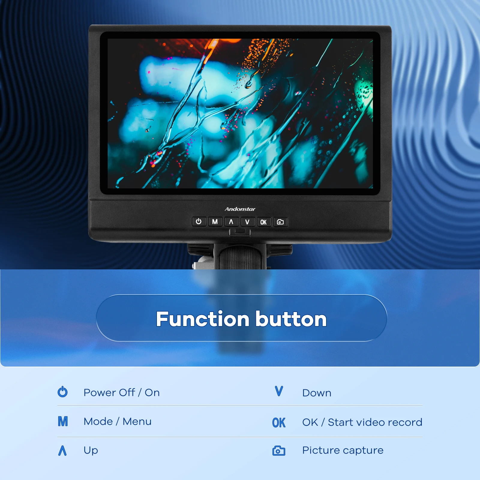 Andonstar 납땜 현미경 및 생물 현미경 키트, 성인용 디지털 현미경, 10 인치 LCD 디스플레이, 3 렌즈, AD249M